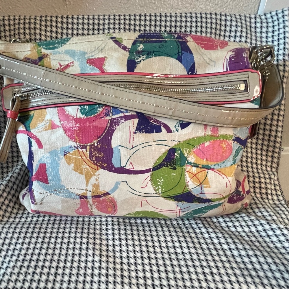 Coach Stamped Signature C Duffle Crossbody Shoulder Bag